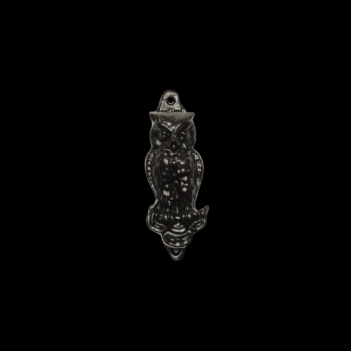 348 - Black Owl Bedroom Knocker