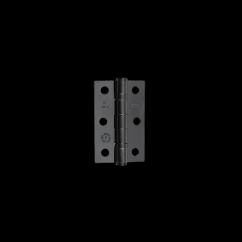 383 - Black 76mm Butt Hinges