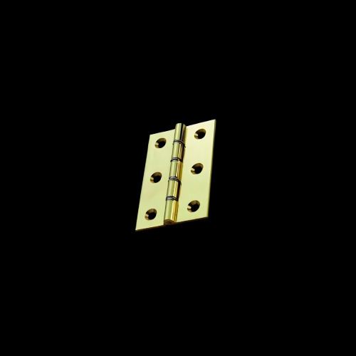 409A - Polished Brass 100mm heavy washered hinge