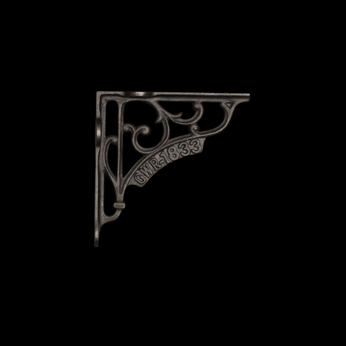 42 - Antique Iron 195mm Shelf Bracket