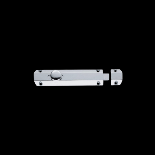 423 - Polished Chrome 100mm Surface Bolt