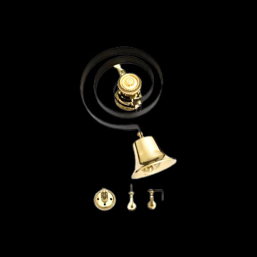 478 - Polished Brass butlers bell