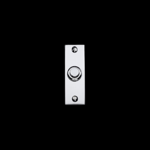 488 - Polished Chrome 76 x 25mm Bell Push