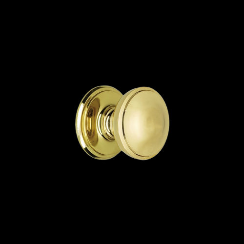 8041 - Polished Brass Unlacquered 75 mm Centre Door Knob