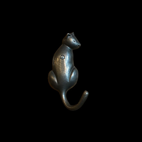 493 - Antique Iron Cat Hook