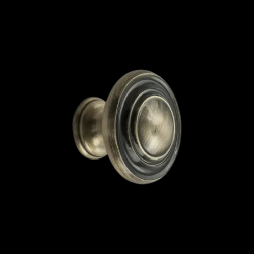 515 - Antique Brass 35mm Lined Knob