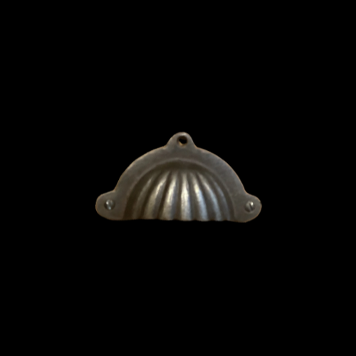 52 - Antique Iron Shell Cup Pull