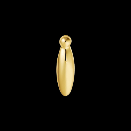 524 - Polished Brass teardrop escutcheon