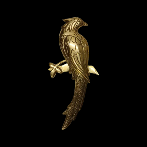 5729 - Polished Brass (unlacquered) Bird of Paradise Knocker