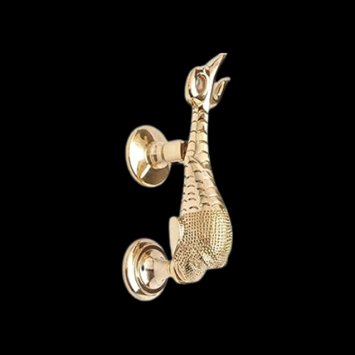 5733 - Polished Brass (unlacquered) Fish Knocker