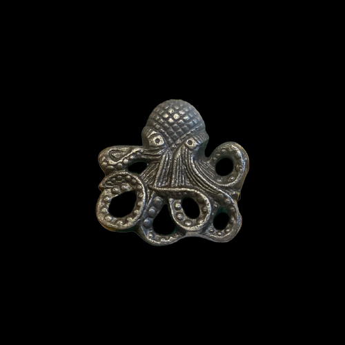 58 - Antique Iron Octopus Knob