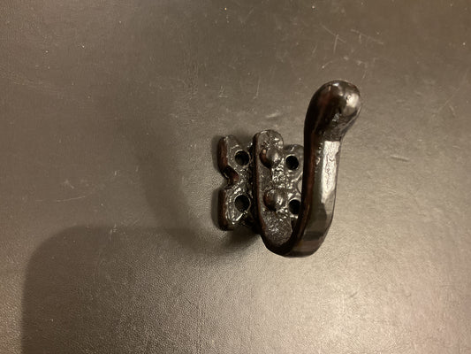 4465 - Black Iron Square Robe Hook
