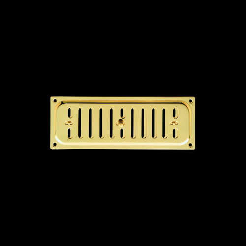 701 - Polished Brass 242 x 89mm hit & miss vent