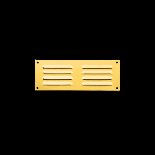707 - Polished Brass 242 x 89mm louvre vent