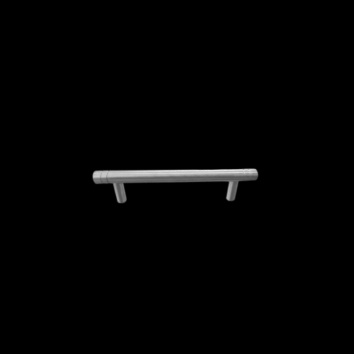 7607 - Satin stainless steel 132mm ringed T handle