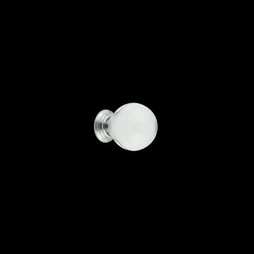 7626 - 35mm Ball Glass Knob on Polished Chrome