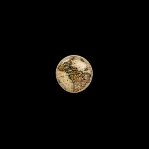 7679 - World Map Knob