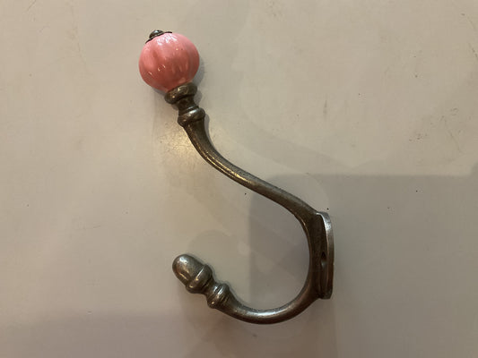 26P - Antique Iron H&C Hook Pink Shell Tip