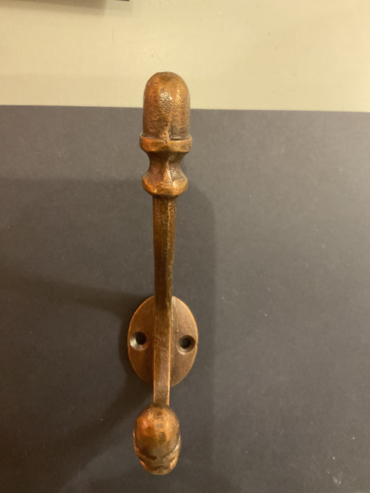 6005 - Antique Copper Acorn End Hat and Coat Hook