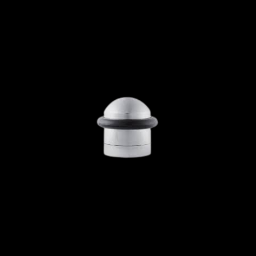920 - Satin Chrome round floor doorstop
