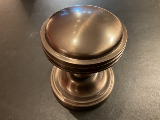 8003- Matt Dark Bronze Concealed Fix 57 mm Mortice Knobs