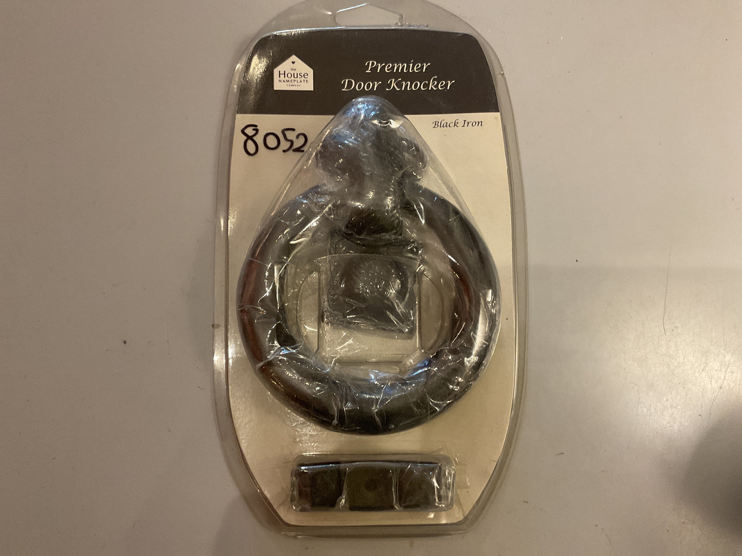 8052 - Black Iron 115 mm Ring Knocker