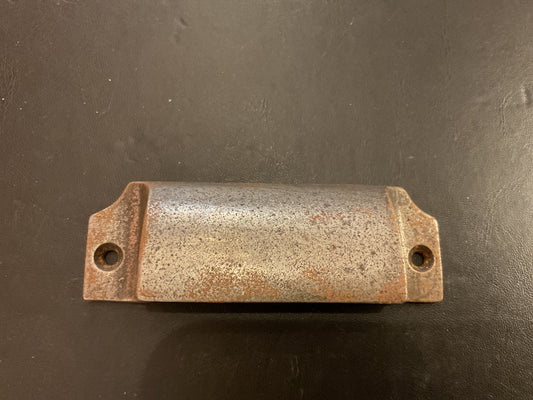 2184 - Antique Iron Straight Cup Pull