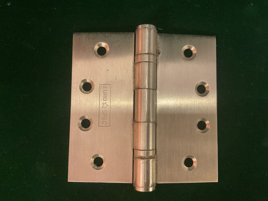 410A - Satin Stainless Steel 100 mm x 100 mm Ball Baring Hinges