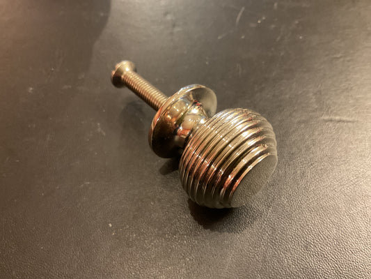 8016 - Polished Nickel 30 mm Beehive Cupboard Knob