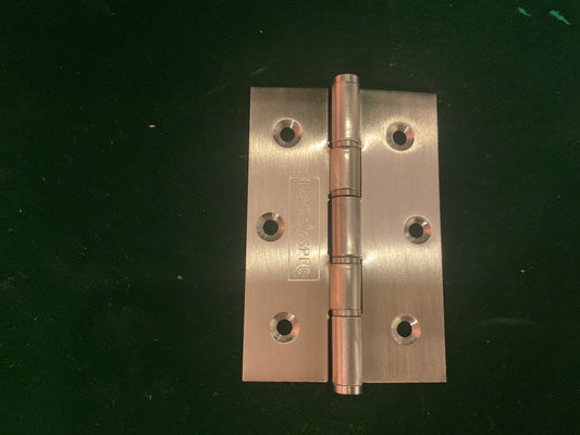 411 - Satin Stainless Steel 76 mm x 50 mm Ball Baring Hinges