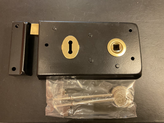2193B Black Rim Lock