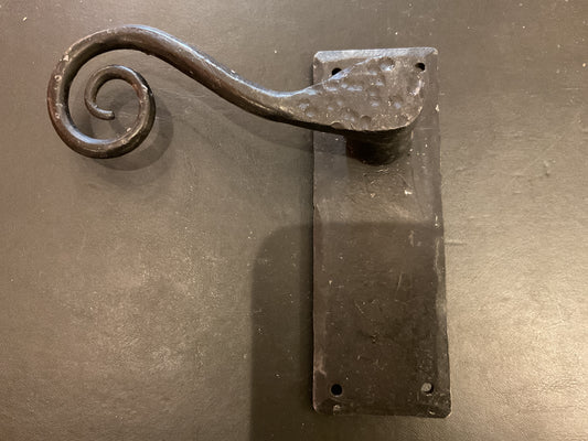 8050 - Black Beeswax Monkey Tail Lever Latch Handles