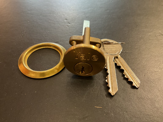 2649 - Polished Brass nightlatch cylinder