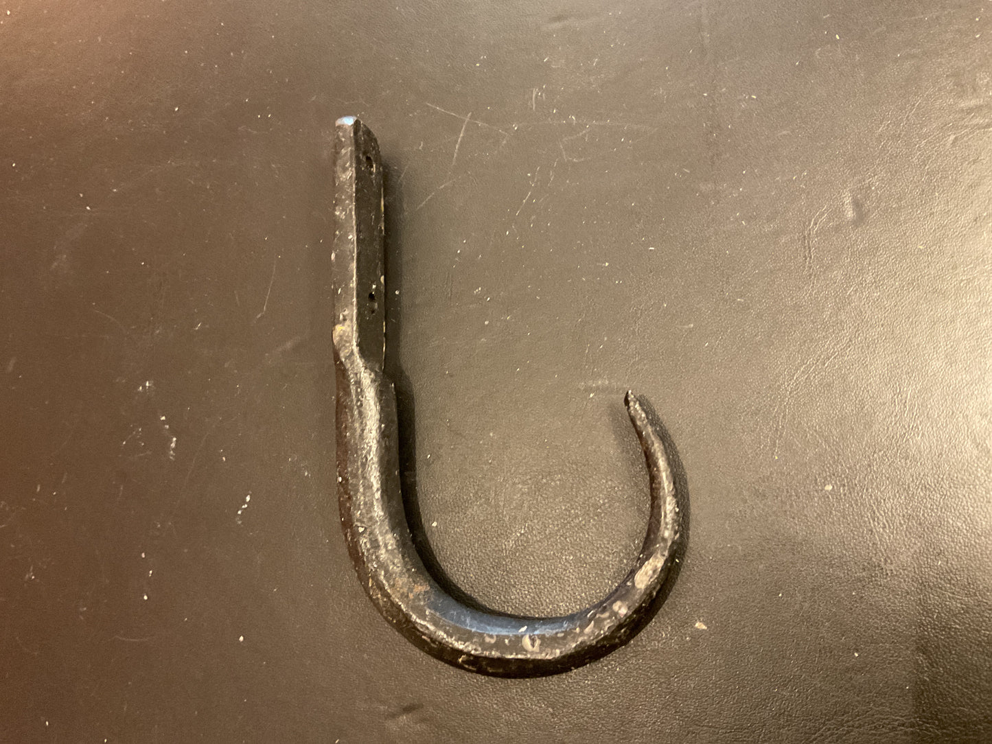 397 - Black Wax Screw On J Hook
