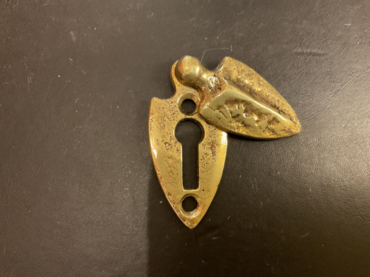 5577 - PB rustic shield escutcheon