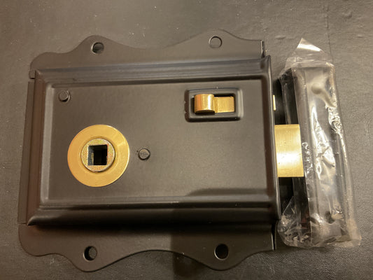 8019 - Black Fancy Rim Latch