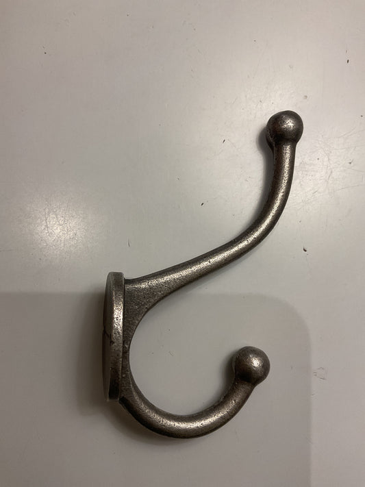 33 - Antique Iron Hat and, Coat Hook, height 120 mm