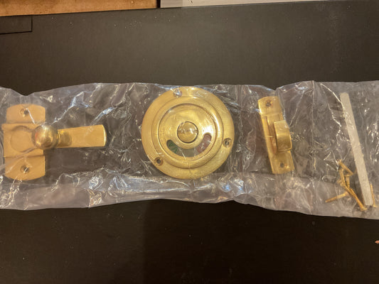 8079 - Polished Brass Unlacquered Period Turn and Release