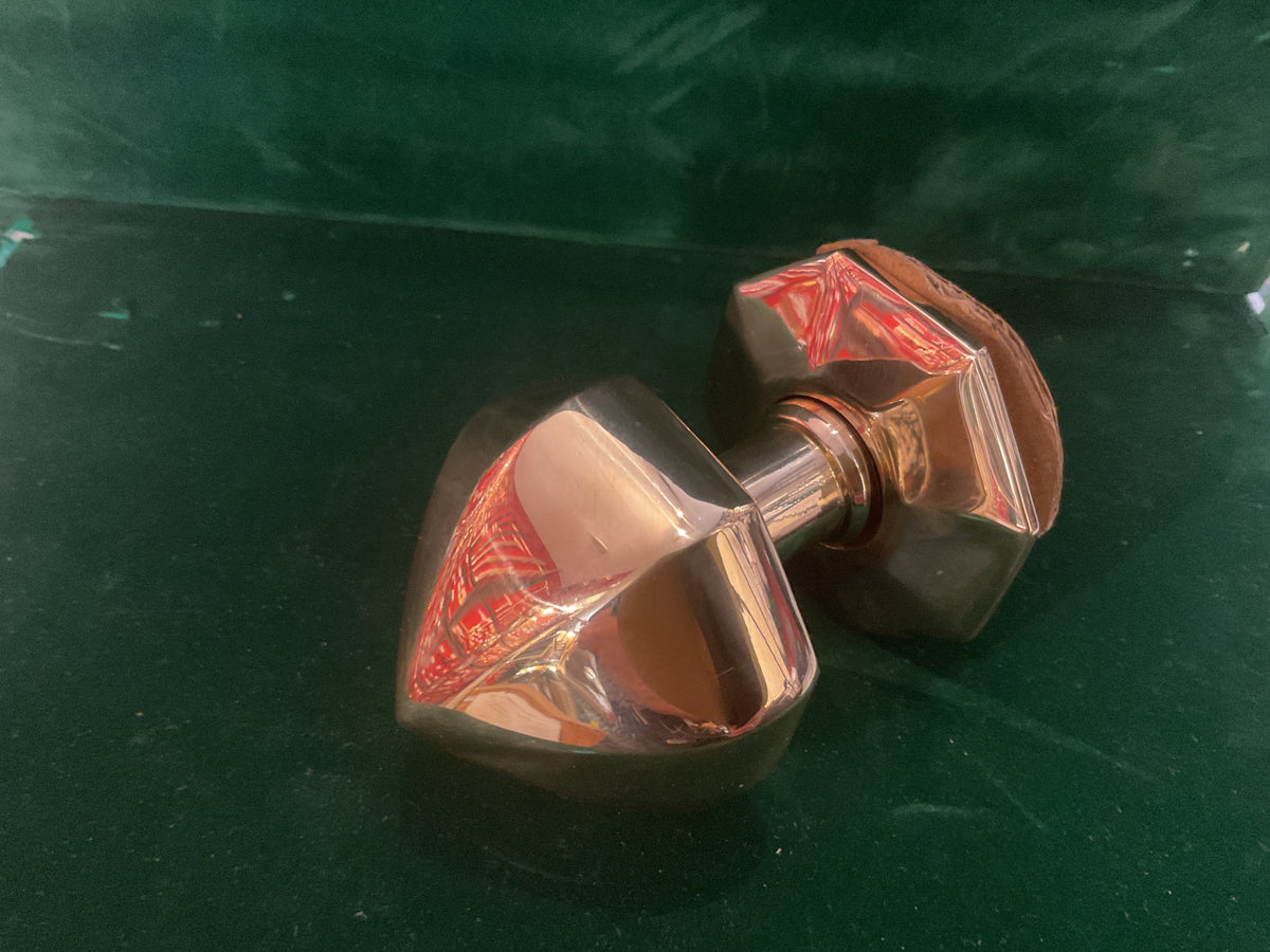 3165 - Unlacquered Octagonal Centre Pull Knob