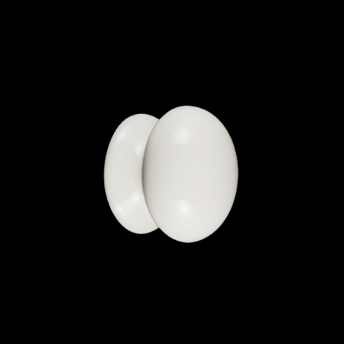 609A - White china 38mm Vic knob