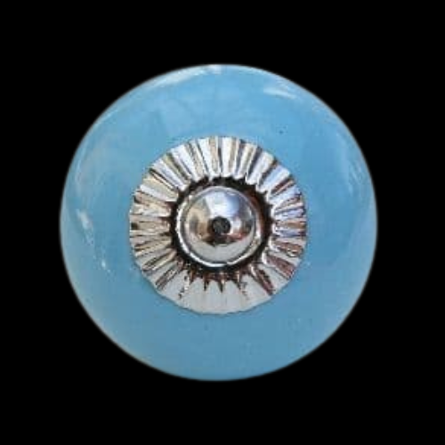 50 - Blue ceramic knob