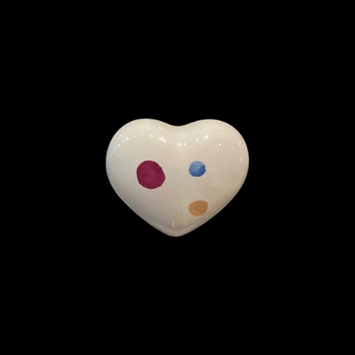 732 - multi spot 50mm heart knob