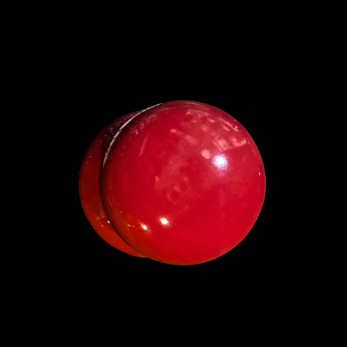 735 - Red 38mm Victorian China Knob